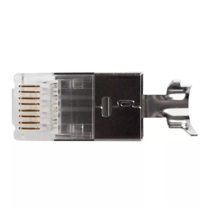 ACT RJ45 (8P/8C) CAT6A shielded modulaire connector for round cable with solid or standed conductors