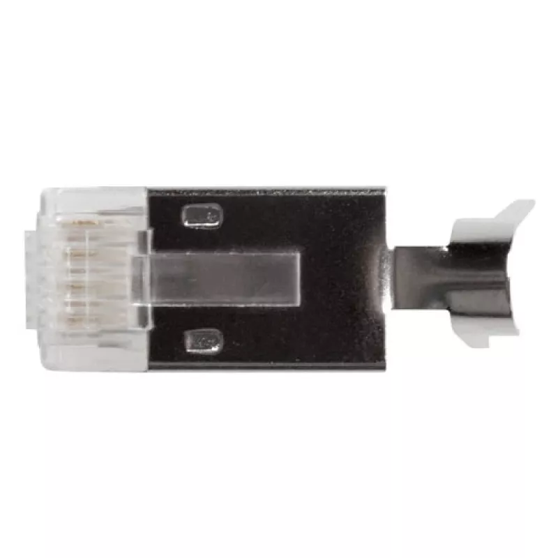 ACT RJ45 (8P/8C) CAT6A shielded modulaire connector for round cable with solid or standed conductors