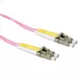 ACT 25 meter LSZH Multimode 50/125 OM4 fiber patch cable duplex with LC connectors