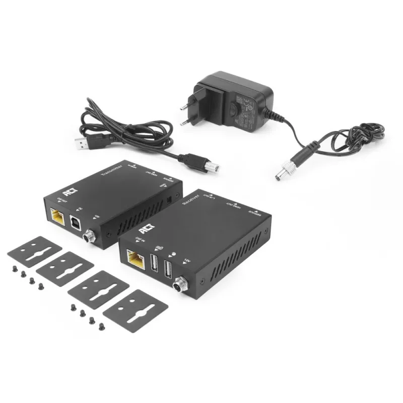 ACT 4K HDMI 2.0 KVM extender set over CAT6A up to 70 meters