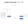 Audio extender set ACT AC7710 — digital/analog over Cat5e/Cat6 with DAC, TOSLINK I/O, up to 300 m, 5V USB-powered