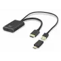ACT HDMI to USB Type-C female adapter, 4K@60Hz. Cable length: 0.25 m, Connector 1: USB Type-C, Connector 2: HDMI + USB. Quantity per pack: 1 pc(s)