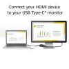 ACT HDMI to USB Type-C female adapter, 4K@60Hz. Cable length: 0.25 m, Connector 1: USB Type-C, Connector 2: HDMI + USB. Quantity per pack: 1 pc(s)
