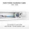 ACT Blue 35 meters S/FTP CAT6A B2ca PoE++ 100W solid prefab installation cable, RJ45 male – male
