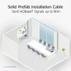 ACT Blue 35 meters S/FTP CAT6A B2ca PoE++ 100W solid prefab installation cable, RJ45 male – male