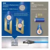 ACT Blue 60 meters S/FTP CAT6A B2ca PoE++ 100W solid prefab installation cable, RJ45 male – male
