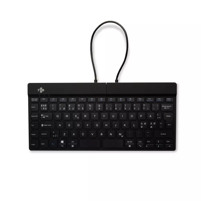 R-Go Tools Ergonomic keyboard R-Go Split Break with break software, ergonomic split keyboard, QWERTY (NORDIC), Bluetooth, black