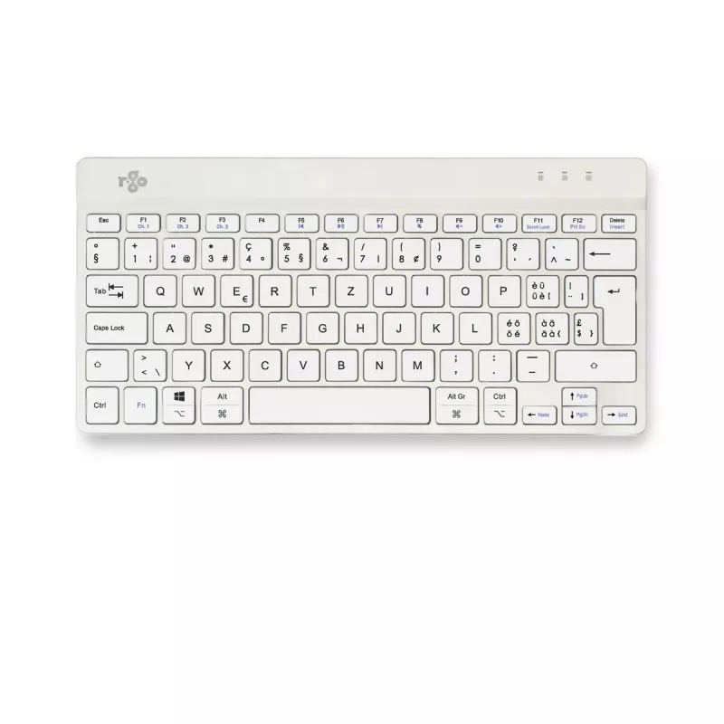 R-Go Tools Ergonomic keyboard R-Go Compact Break, compact keyboard with break software, QWERTZ (CH), Bluetooth, white