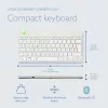 R-Go Tools Ergonomic keyboard R-Go Compact Break, compact keyboard with break software, QWERTZ (CH), Bluetooth, white