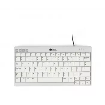 BakkerElkhuizen UltraBoard 950 V2 UK Qwerty, Wired, USB, Scissor key switch, QWERTY, Dark Grey, Light grey