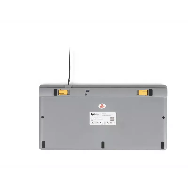 BakkerElkhuizen UltraBoard 950 V2 UK Qwerty, Wired, USB, Scissor key switch, QWERTY, Dark Grey, Light grey