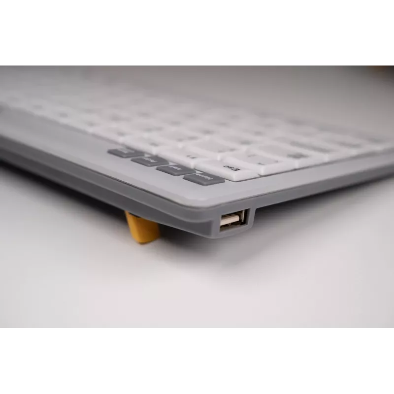 BakkerElkhuizen UltraBoard 950 V2 UK Qwerty, Wired, USB, Scissor key switch, QWERTY, Dark Grey, Light grey