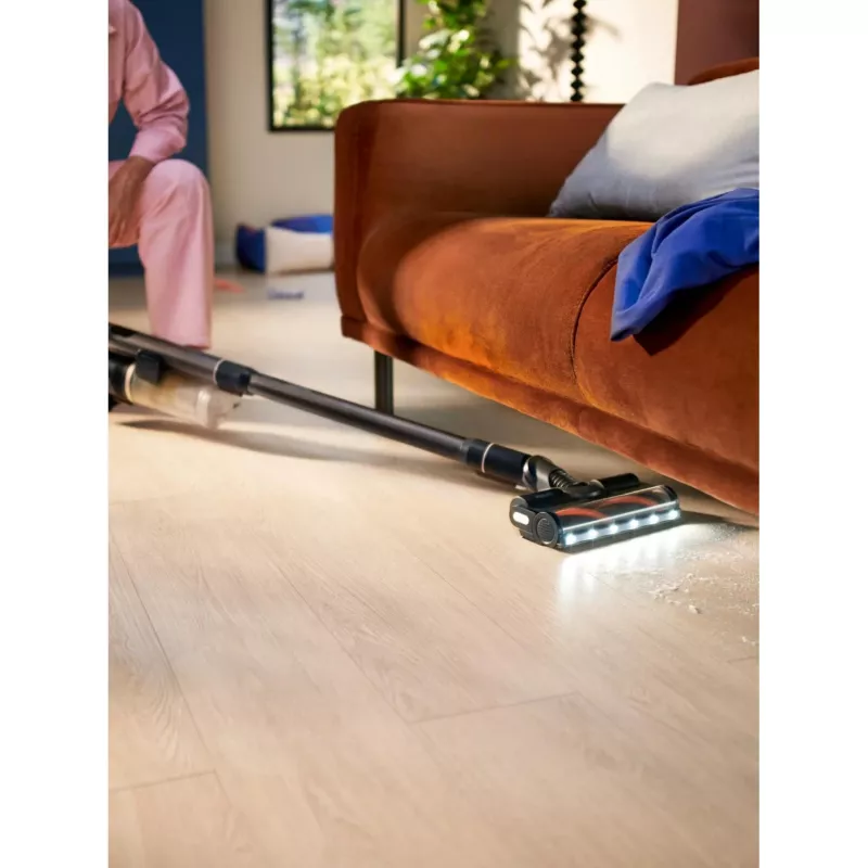 2-in-1 stick vacuum Philips XC8155/01 — battery-powered dry & wet bagless cleaner, 25.2 V, 0.6 L dust bin, blue