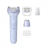 Epilator Philips 8000 series BRE711/00 — 32 tweezers, 2 speeds, wet & dry, built-in Li‑Ion battery, blue
