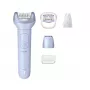 Epilator Philips 8000 series BRE711/00 — 32 tweezers, 2 speeds, wet & dry, built-in Li‑Ion battery, blue