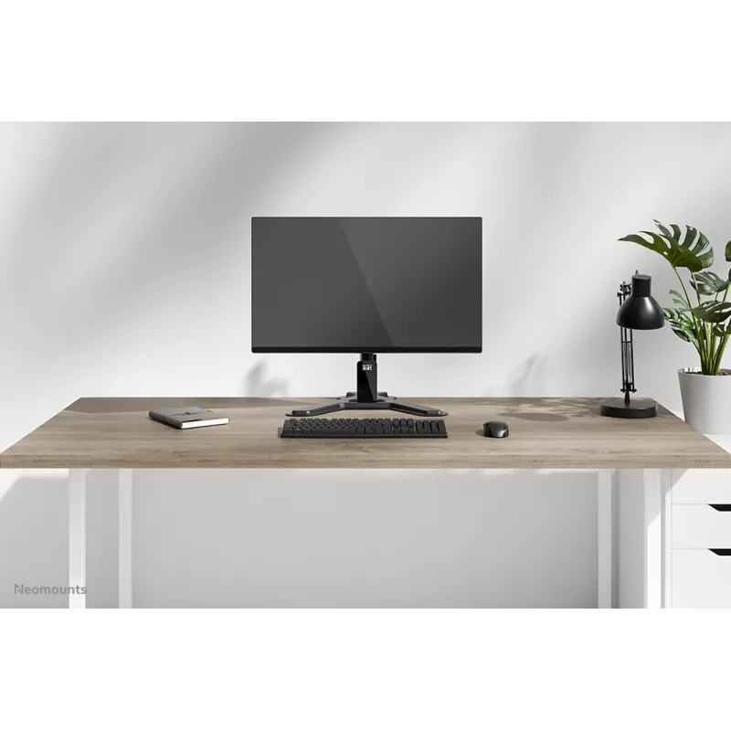 Neomounts DS45-600BL1 single monitor stand for 10–32 inch screens, VESA 75x75–100x100, max 9 kg, freestanding, black