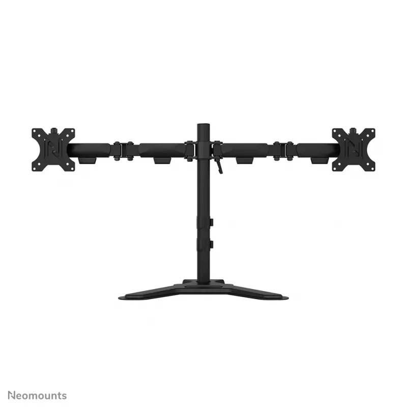 Dual monitor stand Neomounts DS45-600BL2 for 10–32 inch screens, supports 2 displays, max 6 kg, VESA 75x75–100x100, freestanding, black