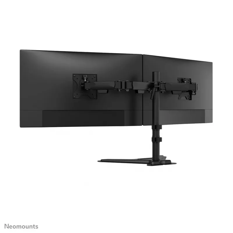 Dual monitor stand Neomounts DS45-600BL2 for 10–32 inch screens, supports 2 displays, max 6 kg, VESA 75x75–100x100, freestanding, black