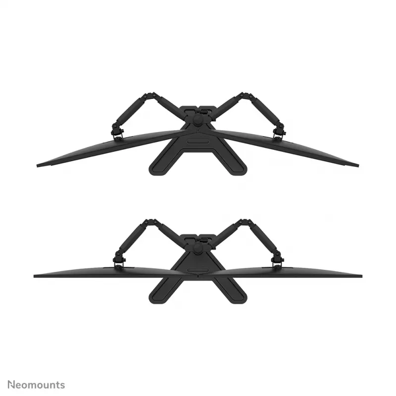 Dual monitor stand Neomounts DS45-600BL2 for 10–32 inch screens, supports 2 displays, max 6 kg, VESA 75x75–100x100, freestanding, black