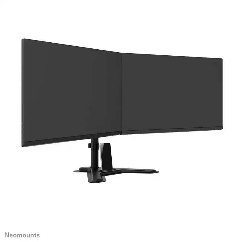 Dual monitor stand Neomounts DS45-600BL2 for 10–32 inch screens, supports 2 displays, max 6 kg, VESA 75x75–100x100, freestanding, black