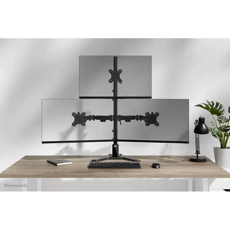 Neomounts DS45-600BL2-1 Triple monitor stand 10-32 inch