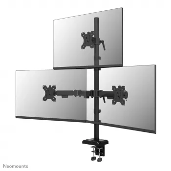 Neomounts DS60-600BL2-1 Triple monitor arm 10-32 inch, Clamp/Grommet, 9 kg, 25.4 cm (10 inch), 81.3 cm (32 inch), 100 x 100 mm, Black