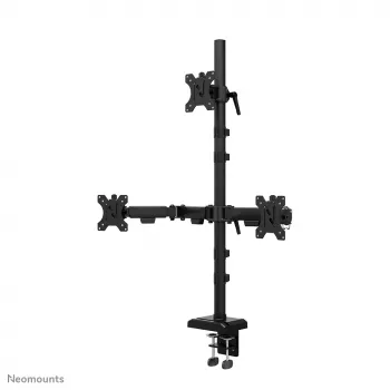 Neomounts DS60-600BL2-1 Triple monitor arm 10-32 inch, Clamp/Grommet, 9 kg, 25.4 cm (10 inch), 81.3 cm (32 inch), 100 x 100 mm, Black