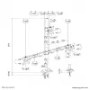 Neomounts DS60-600BL2-1 Triple monitor arm 10-32 inch, Clamp/Grommet, 9 kg, 25.4 cm (10 inch), 81.3 cm (32 inch), 100 x 100 mm, Black