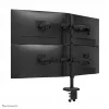 Quadruple monitor arm Neomounts DS60-600BL2-2 for 10–32 inch screens, VESA 75x75–100x100, max load 8 kg, clamp/grommet, black
