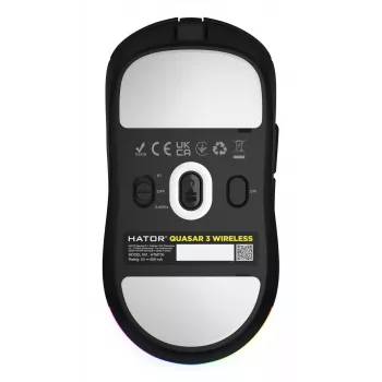 HATOR Quasar 3 Wireless mouse Gaming Ambidextrous RF Wireless + Bluetooth + USB Type-A Optical 12000 DPI
