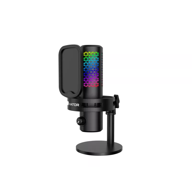 HATOR Dreamcast X, Black, Podcast microphone, -32 dB, 20 - 16000 Hz, 16 bit, 96 kHz, 70 dB