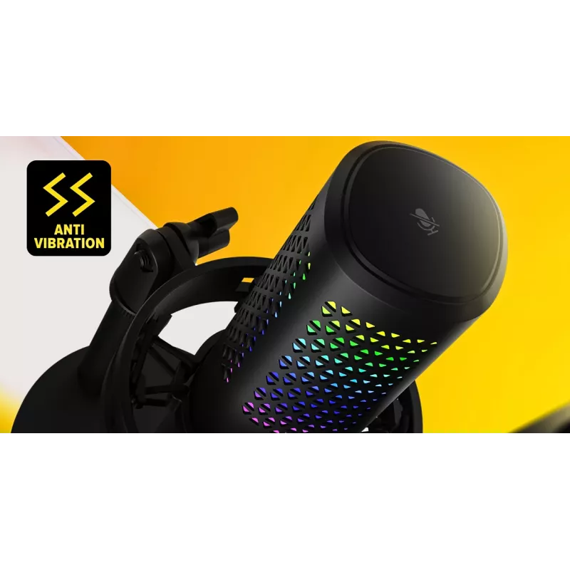 HATOR Dreamcast X, Black, Podcast microphone, -32 dB, 20 - 16000 Hz, 16 bit, 96 kHz, 70 dB
