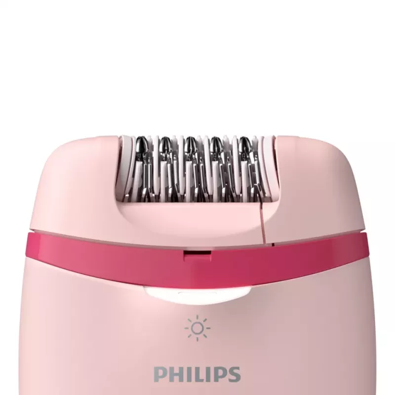 Philips Satinelle Essential BRE285/00 corded epilator, white/pink