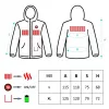 Men's heated jacket, size: L, XL