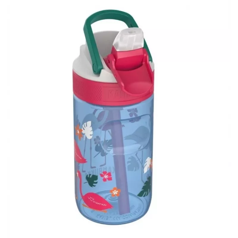 Kambukka Lagoon 400ml Blue Flamingo baby water bottle
