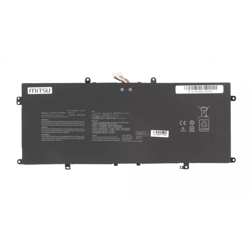 Battery MITSU C41N1904 for ASUS — 4347mAh 15.48V, model BC/AS-UX425