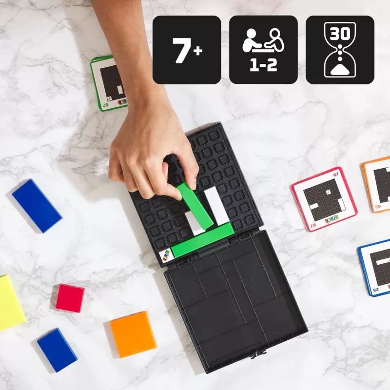 Rubik’s Cube Gridlock Game, The Problem-Solving Puzzle Game Inspired by the Classic Brain Teaser Fidget Toy, for Adults & Kids Ages 7+