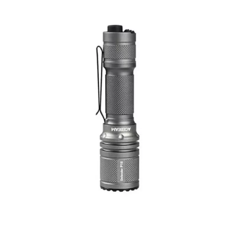 AceBeam P16 Rechargeable LED Flashlight 1000 Lumens Gray