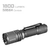 AceBeam P16 Rechargeable LED Flashlight 1000 Lumens Gray