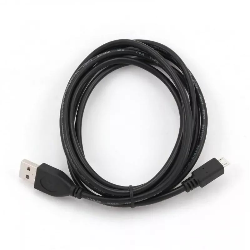 Gembird CCP-MUSB2-AMBM-0.1M USB cable USB2 to Micro-USB Black