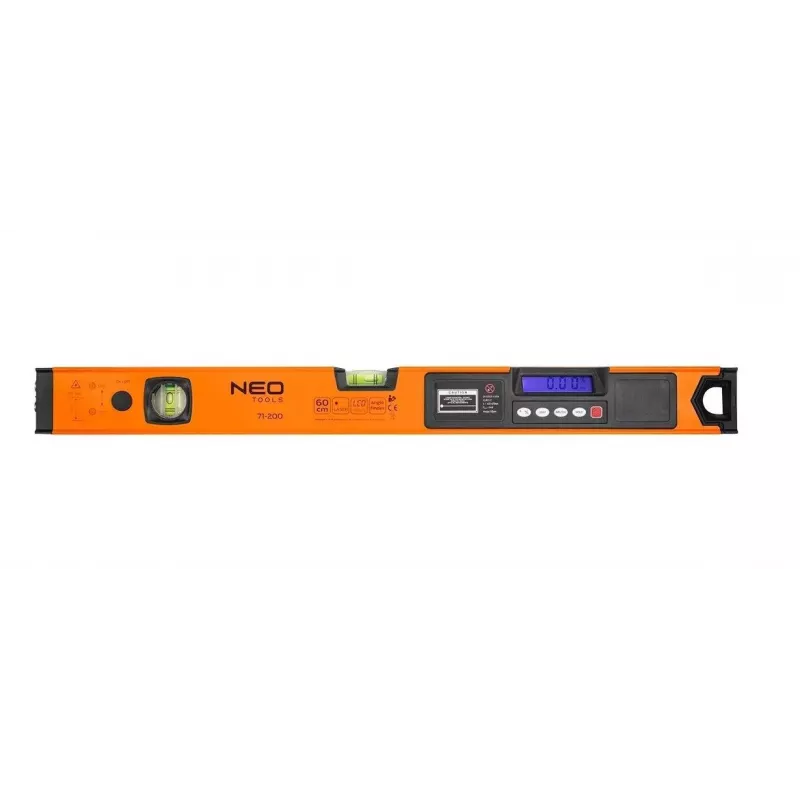 Neo Tools spirit level with electronic display and laser pointer 60 cm