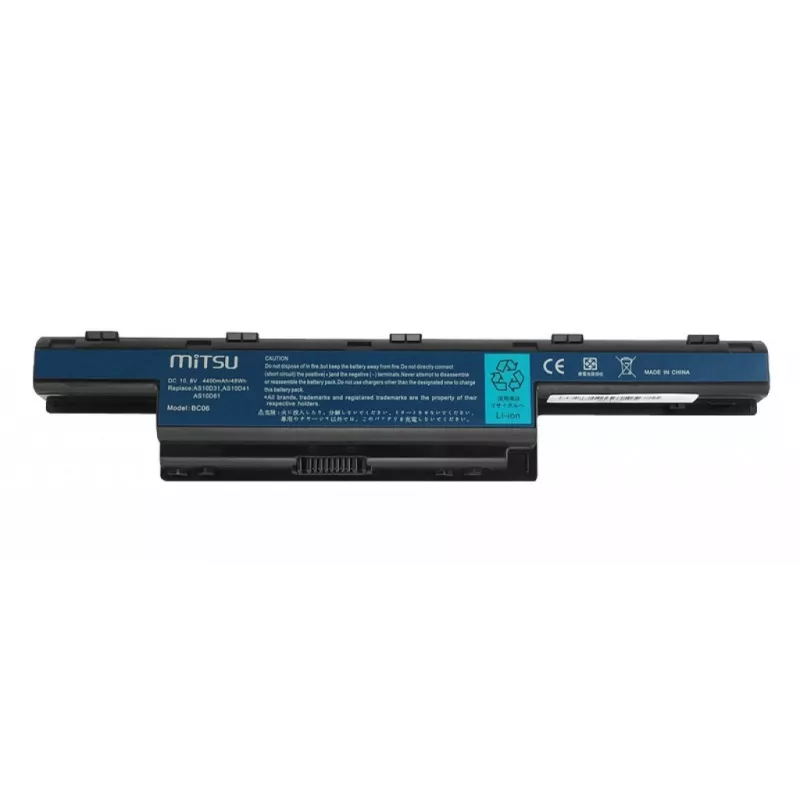 MITSU Battery for Acer Aspire 4551 4741 5741 4400 mAh 10.8–11.1 V