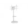 TECHLY Floor Stand with Trolley Shelf LCD/LED/Plasma TV 37inch-86inch White