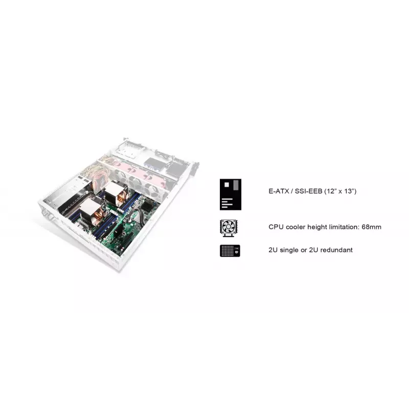 HDD enclosure Silverstone RM22-308 2.5/3.5 inch 10 drives Black White