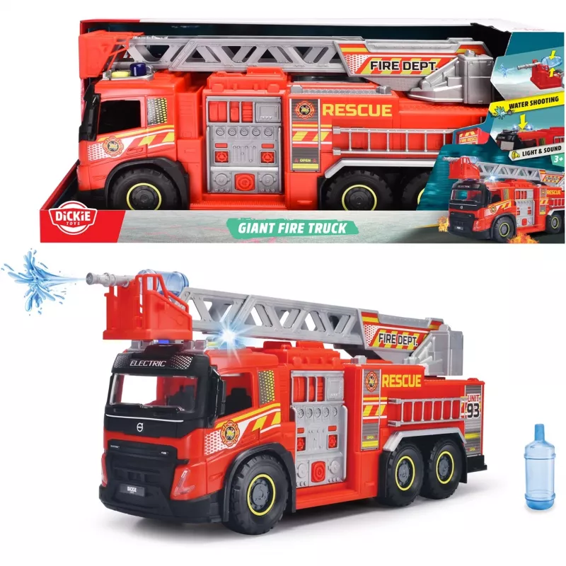 Toy fire truck Simba-Dickie Giant Fire Truck 203719031 with moving parts