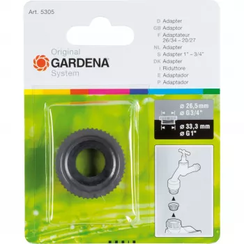 Gardena Adapter 33.3 mm (G 1) / 26.5 mm (G 3/4)
