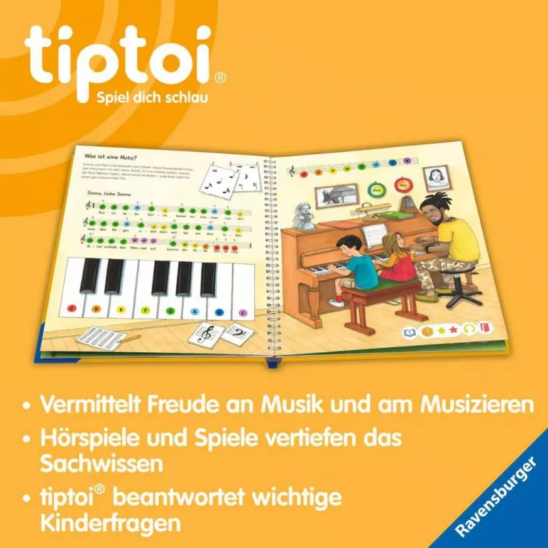 tiptoi Why? How? What For? We discover music, Learning Book
