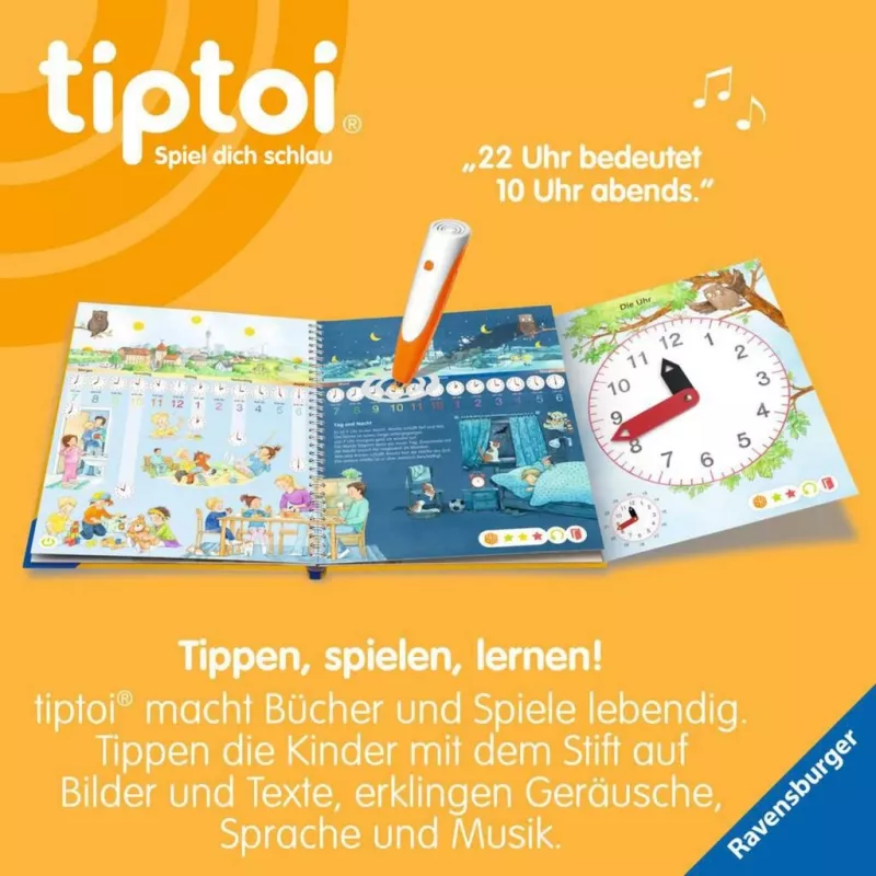 tiptoi Meine Lern-Spiel-Welt: Uhr and Zeit, Learning Book
