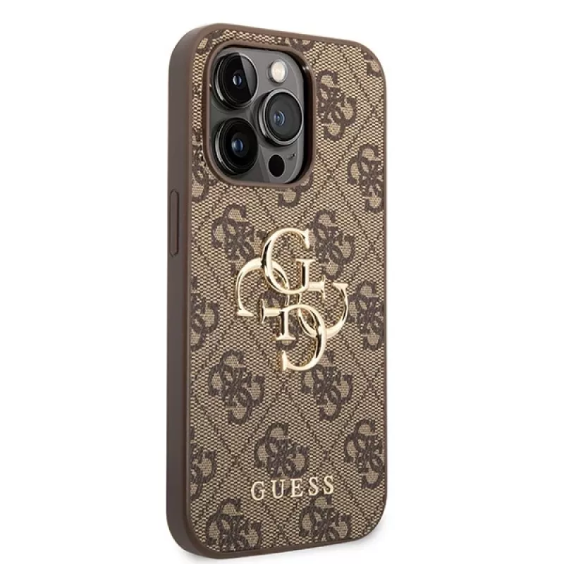 GUESS D?klas Guess GUHCP15L4GMGBR iPhone 15 Pro 6.1 ruda | ruda hardcase 4G Big Metal Logo