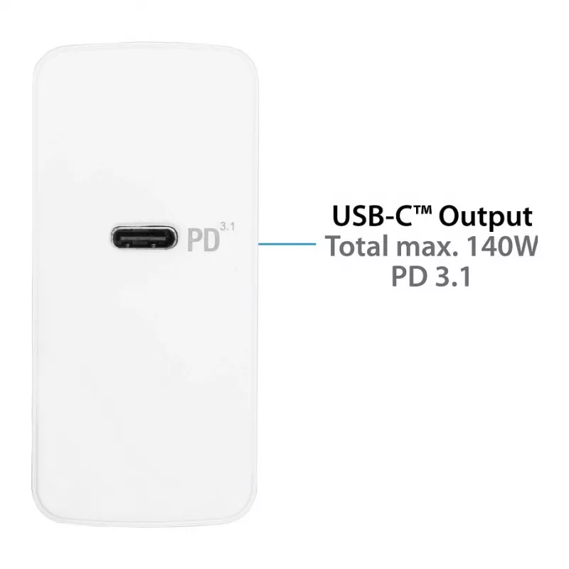 Mobile Device Charger Alcasa PCA-W005W Universal White AC Fast Charging
